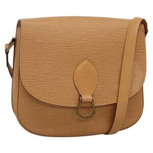 LOUIS VUITTON Epi Saint Cloud GM Shoulder Bag Beige